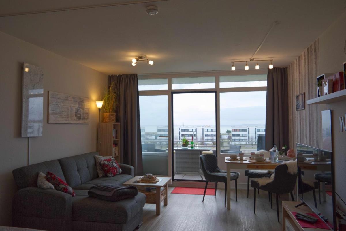 Inselblume 80 - Gemuetliche Ferienwohnung, Blick Auf Die Fehmarnsundbruecke Burgtiefe auf Fehmarn Luaran gambar